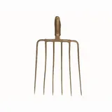 Erntekönig Spatengabel Maisgabel 6 Zinken 36x35cm gold-lackiert