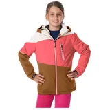 Killtec Skijacke KSW 331 GRLS SKI JCKT Atmungsaktive, wasserdichte Jacke mit Fleece-Innenseite, Skipasstasche orange 140 EU