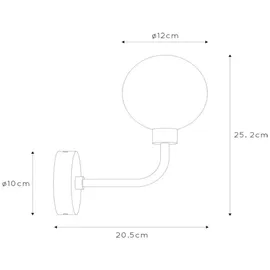 LUCIDE BEREND Wandleuchte, G9, 30265/01/30,