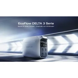 EcoFlow DELTA 3 Powerstation 1024Wh- 0% MwST. (Angebot gemäß §12 USt Gesetz.)