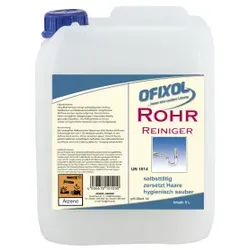 Ofixol Rohrreiniger, flüssig, Reinigt selbstständig jeden Abfluss, 5 l - Kanister