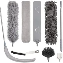 luxuskollektion Staubwedel Teleskop 213 cm Grau 7 St.