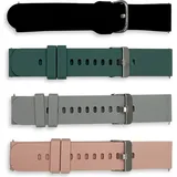KENDOX LifeTracker Ersatzarmbänder 4er-Set – Austauschbare Silikonarmbänder