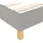 vidaXL Boxspringbettgestell Hellgrau 100x200 cm Stoff