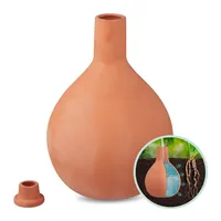 Relaxdays Olla, 3,5 l, Ton, wurzelnahe Bewässerung, Hochbeet &