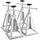 Vevor Wagenheber Aluminium 280–435 mm grau/silber