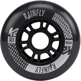 K2 Skate RAINFLY 90MM - 4 Pack Unisex – Erwachsenen Inline Skate Rollen — Black — 30G3090