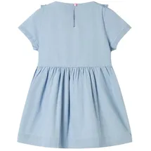 vidaXL Blusenkleid Kinderkleid mit Rüschen Hellblau 128