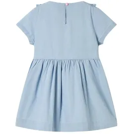 vidaXL Blusenkleid Kinderkleid mit Rüschen Hellblau 128