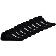 Salomon Unisex Sneakersocken, 9er Pack - EVERYDAY LOW, Mesh-Einsatz, atmungsaktiv, Logo Schwarz 42-44