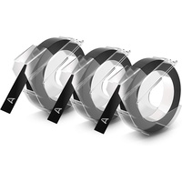 Dymo 3D embossing tape 9mmx3m matt black Etiketten erstellendes Band