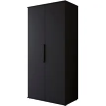 INOSIGN Kleiderschrank »LAGOS Wäscheschrank, Garderobe, schwarze Griffe, Made in Europe« Moderner Drehtürenschrank, FSC-zertifiziert, Schlafzimmerschrank, schwarz