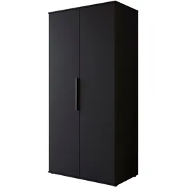 INOSIGN Kleiderschrank »LAGOS Wäscheschrank, Garderobe, schwarze Griffe, Made in Europe« Moderner Drehtürenschrank, FSC-zertifiziert, Schlafzimmerschrank, schwarz