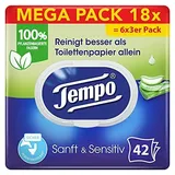 Tempo Toilettenpapier feucht sensitiv Mega Pack 18 x 42 Blatt