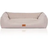 Knuffelwuff Hundebett Emma Velours XXL 120 x 85cm Beige