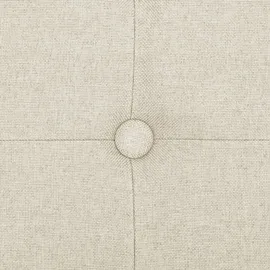 vidaXL Sitzbank mit Stauraum Cremeweiß Leinenoptik