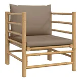 vidaXL Gartensessel 69 x 65 x 65 cm taupe