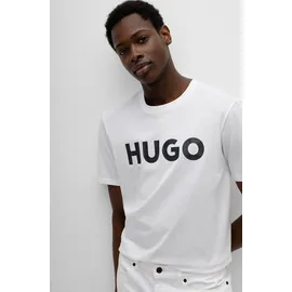 Hugo Dulivio Kurzarm-T-Shirt Open White M