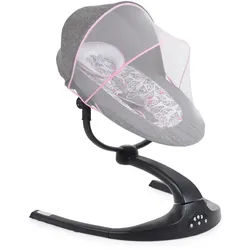 Moni elektrische Babywippe Meira Musikfunktion Moskitonetz Timer Fernbedienung rosa