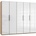 Level 250 x 216 x 58 cm Plankeneiche Nachbildung/Weißglas