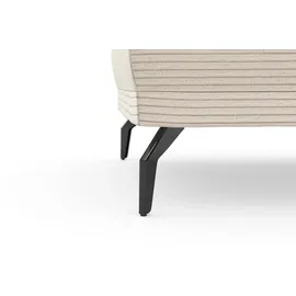 Home Affaire Hocker Coco Cord-Bezug 89 x 43 x 89 cm Beige