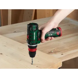 Parkside PBSA 12 E4 inkl. 1 x 2,0 Ah + Ladegerät + Bit-/Bohrerset