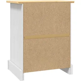 vidaXL Nachttisch Corona 53 x 39 x 67 cm Weiß