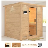 KARIBU Sauna »Menja«, (Set), beige