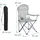 Relaxdays Campingstuhl 2er Set Grau/Silber