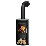 Justus Kaminofen Baltrum D 2.0 5,5 kW | Stahl Schwarz, Speckstein