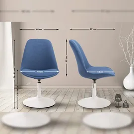 CLP Esszimmerstuhl Maverick I Stoff-Bezug I Drehstuhl