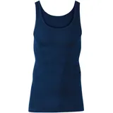 CALIDA Twisted Cotton Unterhemd Herren, Feinripp mit extralangem Rücken Admiral 50