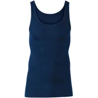 CALIDA Twisted Cotton Unterhemd Herren, Feinripp mit extralangem Rücken Admiral 50