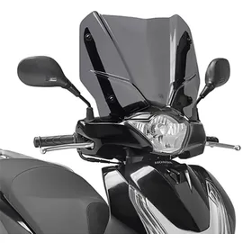 GIVI Windschutzscheibe D1128S kompatibel mit Honda SH 125 I ABS 2012-2016 Rauchgrau