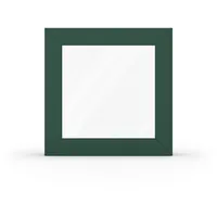 Kunststofffenster Grün, PVC-Alu, aluplast IDEAL TwinSet 4000, Moosgrün RAL 6005 matt, innen Weiß, 510 x 510 mm, individuell konfigurieren