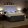 vidaXL Boxspringbett 180 x 200 cm Dunkelgrau