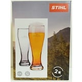 Stihl Set mit zwei Biergläsern 0,5 l mit Logo der Motorsäge