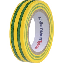 HellermannTyton PVC Isolierband grün/gelb