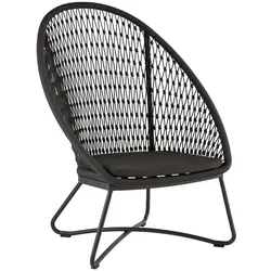 Loungesessel Kuta - Geflecht, Aluminium, inkl. Sitzkissen
