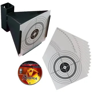 ShoXx.® Trichter Kugelfang + 500 Cobra Diabolos 4,5 mm + 25 Shoot-Club Zielscheiben