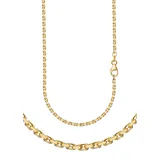 FIRETTI Collierkettchen FIRETTI "Schmuck Geschenk Gold 333 und 585 Armband Kette Ankerkette diamantiert" Gr. 42, gold (gelbgoldfarben), Halsketten, Damen, 42, Gelbgold 333, B: 2mm, Made in Germany, B:2mm