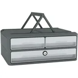 CEP Schubladenbox MoovUp mit Schloss lichtgrau 1091216361, DIN A4 quer mit 3 Schubladen, 1 St.