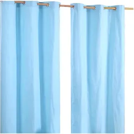 Homescapes ÖSENVORHANG blickdicht 2er-Set, 137/228 cm