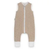 Ehrenkind Ehrenkind® Baby Sommerschlafsack mit Füßen Musselin | aus weicher OEKO-TEX zertifizierter Bio-Baumwolle | Sommer Baby Schlafsack 1 TOG Gr. 70 Farbe Beige Gemustert - 70