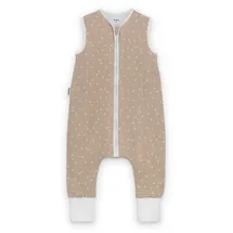 Ehrenkind Ehrenkind® Baby Sommerschlafsack mit Füßen Musselin | aus weicher OEKO-TEX zertifizierter Bio-Baumwolle | Sommer Baby Schlafsack 1 TOG Gr. 70 Farbe Beige Gemustert - 70