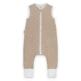 Ehrenkind Ehrenkind® Baby Sommerschlafsack mit Füßen Musselin | aus weicher OEKO-TEX zertifizierter Bio-Baumwolle | Sommer Baby Schlafsack 1 TOG Gr. 70 Farbe Beige Gemustert - 70