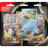 pokemon juego de cartas Mega-Entwicklung: Enton 1 holografische Promokarte + 3 Boosterpacks