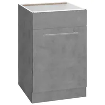 WIHO KÜCHEN Spülenschrank »Flexi2«, Breite 50 cm grau
