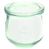 Weck Gläser Tulpenform #746 370 ml (6 Stück, inkl. Klammern + Gummis, Deckel ø 80 mm, Einmachgläser, Marmeladengläser) 58309