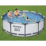 BESTWAY Steel Pro MAX Swimmingpool-Set 366 x 100 cm inkl. Filterpumpe